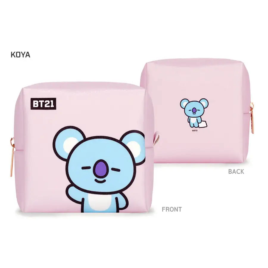 BT21 x Monopoly - PU Square Pouch - Medium - Monopoly - Accessories - Harumio