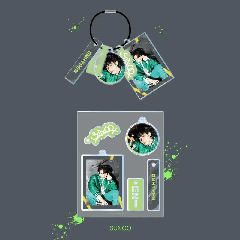 ENHYPEN - SADAME - Acrylic Keyring Set - ENHYPEN - Keyring - Harumio ENHYPEN - SADAME - Acrylic Keyring Set - ENHYPEN - Keyring - Harumio