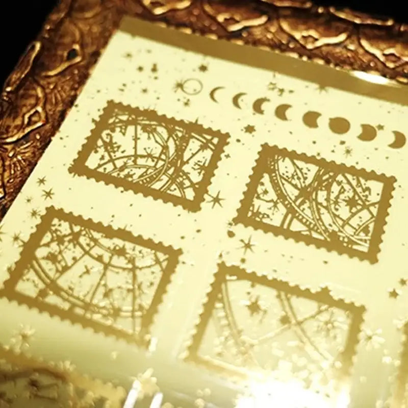 Libet - Star Gold Foil Stamp Sticker - Libet - Stationary - Harumio Libet - Star Gold Foil Stamp Sticker - Libet - Stationary - Harumio