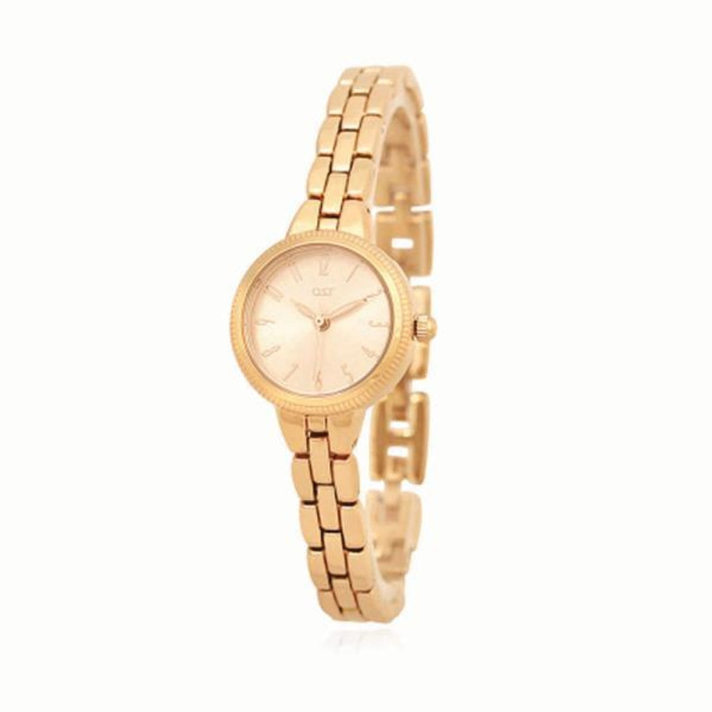 OST - Simple Basic Rose Gold Metal Watch