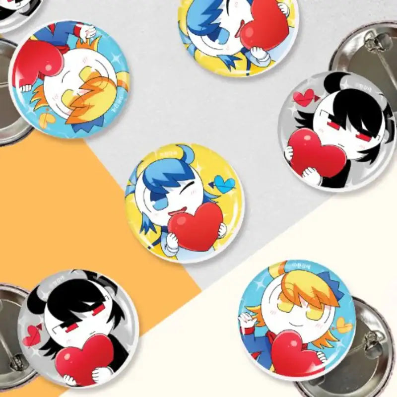 Hero Demon King Spaceman - Round Pin Button - Webtoon Shop - Badge - Harumio