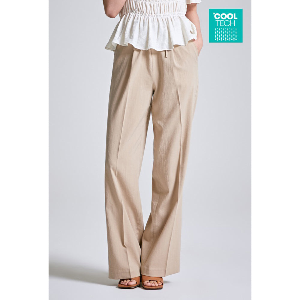 SPAO - COOLTECH Full Banding String Wide Pants
