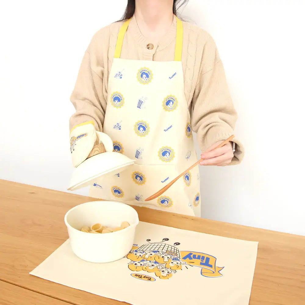 BTS - TinyTAN Tinymart Kitchen Apron - BTS TinyTAN - Home & Living, Accessories - Harumio BTS - TinyTAN Tinymart Kitchen Apron - BTS TinyTAN - Home & Living, Accessories - Harumio