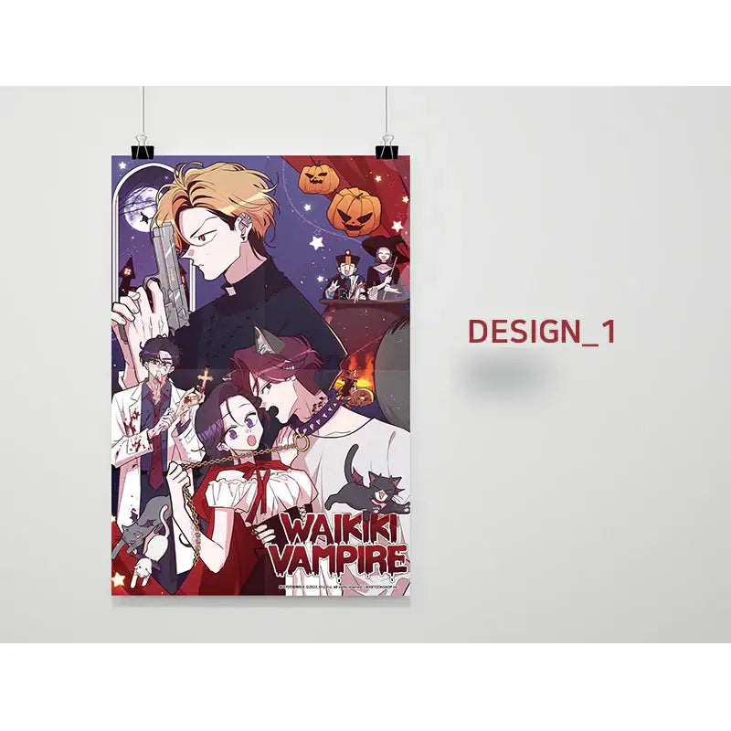 Waikiki Vampire - Halloween Poster - Webtoon Shop - Poster - Harumio
