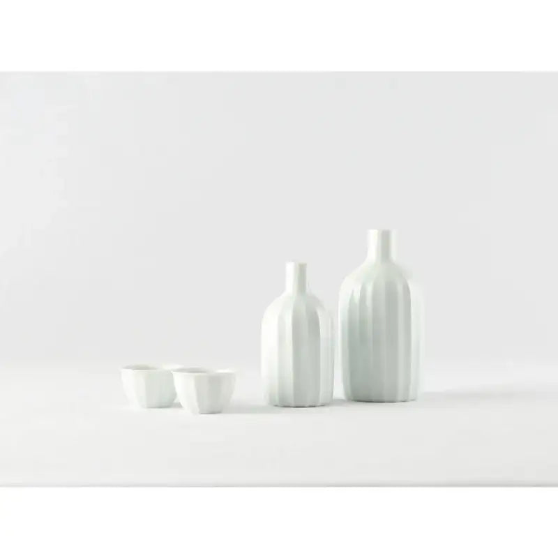 Chaora - White Porcelain Bottle & Glass - Chaora - Tableware - Harumio