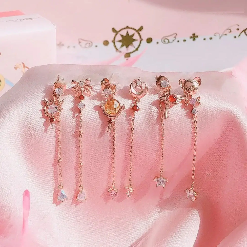 OST x Cardcaptor Sakura - Kero and Spinel Silver Drop Earring - OST - Jewelry - Harumio