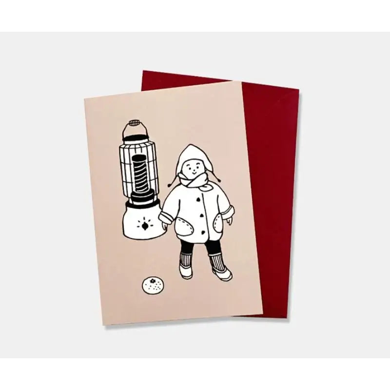 Stay With Us - Winter Baby Card - Stay With Us - Card - Harumio