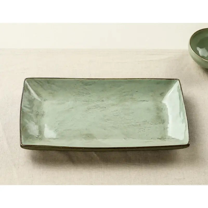 Chaora - Celadon Rectangle Plate - Chaora - Tableware - Harumio Chaora - Celadon Rectangle Plate - Chaora - Tableware - Harumio