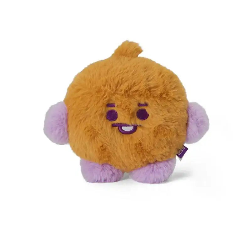 BT21 - Baby Flat Fur Standing Doll - Purple heart Edition - BT21 - Doll - Harumio BT21 - Baby Flat Fur Standing Doll - Purple heart Edition - BT21 - Doll - Harumio