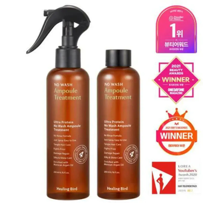 Olive Young - Healing Bird No Wash Ampoule Treatment + Refill - Olive Young - Hair Treatment - Harumio