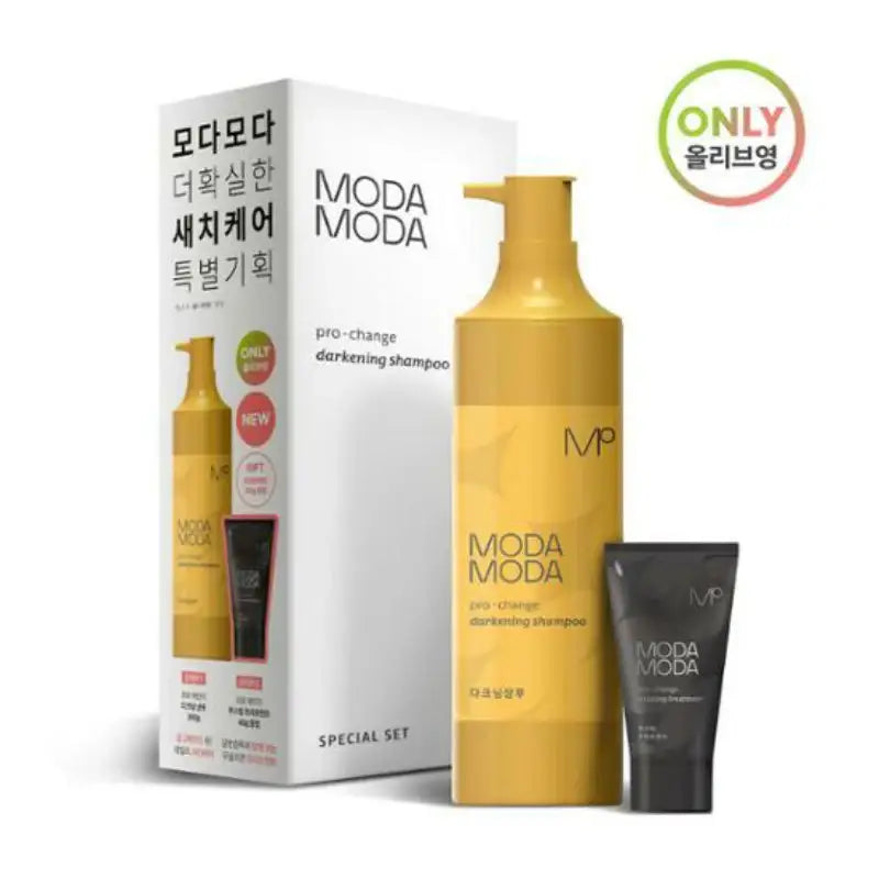 Olive Young - Modamoda Pro Change Darkening Shampoo + Boosting Treatment - Olive Young - Hair Shampoo - Harumio Olive Young - Modamoda Pro Change Darkening Shampoo + Boosting Treatment - Olive Young - Hair Shampoo - Harumio