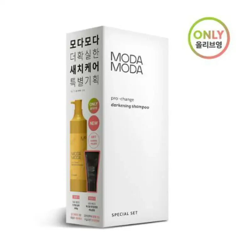 Olive Young - Modamoda Pro Change Darkening Shampoo + Boosting Treatment - Olive Young - Hair Shampoo - Harumio Olive Young - Modamoda Pro Change Darkening Shampoo + Boosting Treatment - Olive Young - Hair Shampoo - Harumio