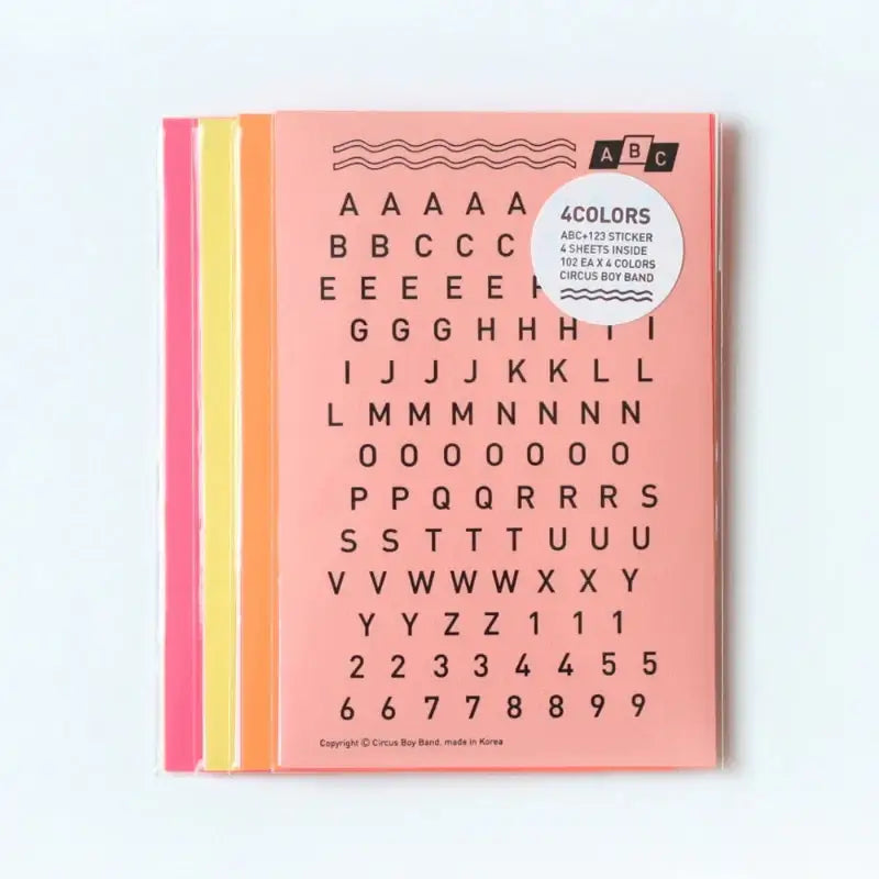 Circus Boy Band - Abc123 Stickers - Circus Boy Band - Decorative Stickers - Harumio Circus Boy Band - Abc123 Stickers - Circus Boy Band - Decorative Stickers - Harumio