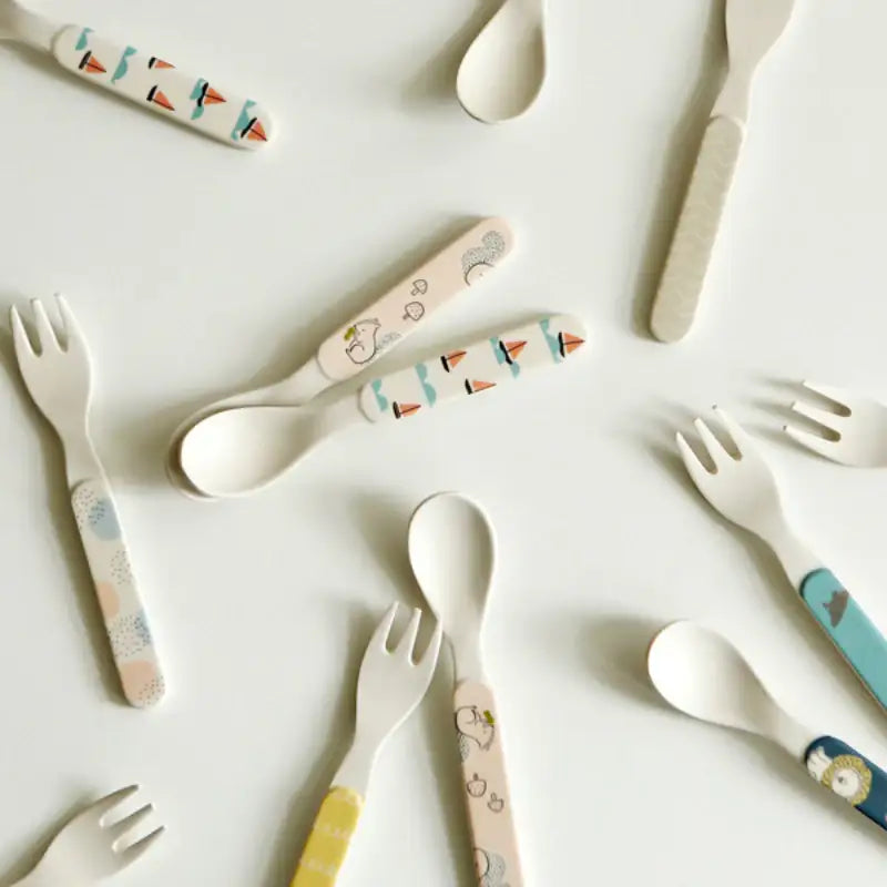 Dailylike x 10x10 - Bamboo Kids Spoon & Fork - Dailylike x 10x10 - Kitchenware - Harumio