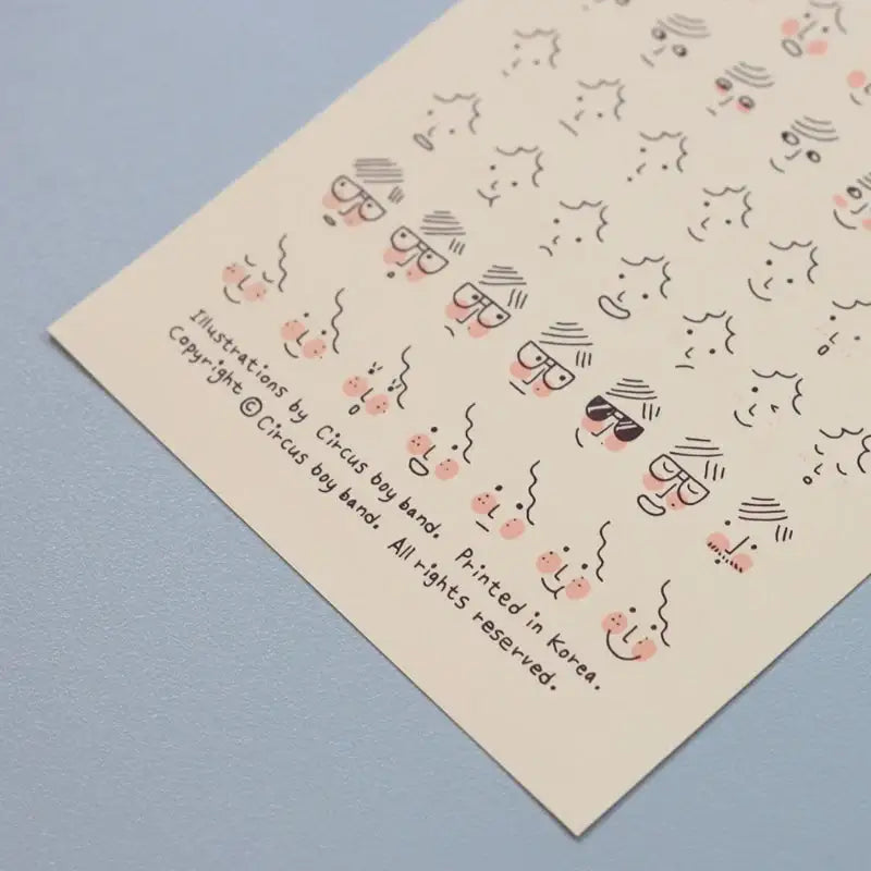 Circus Boy Band - Face Sticker - Circus Boy Band - Decorative Stickers - Harumio