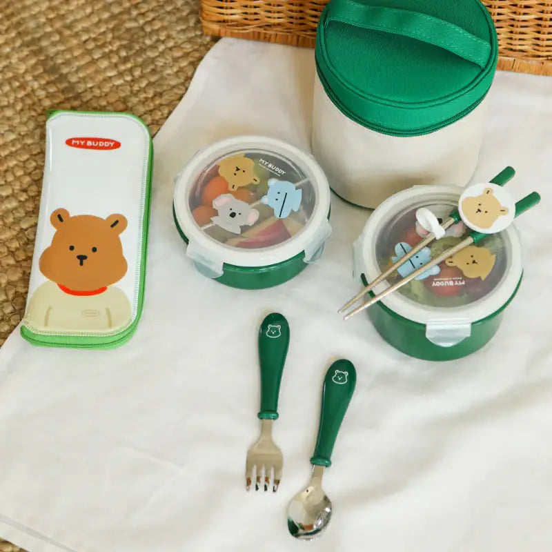 Dailylike x 10x10 - My Buddy Kids Cutlery Set - Dailylike x 10x10 - Kitchenware - Harumio Dailylike x 10x10 - My Buddy Kids Cutlery Set - Dailylike x 10x10 - Kitchenware - Harumio