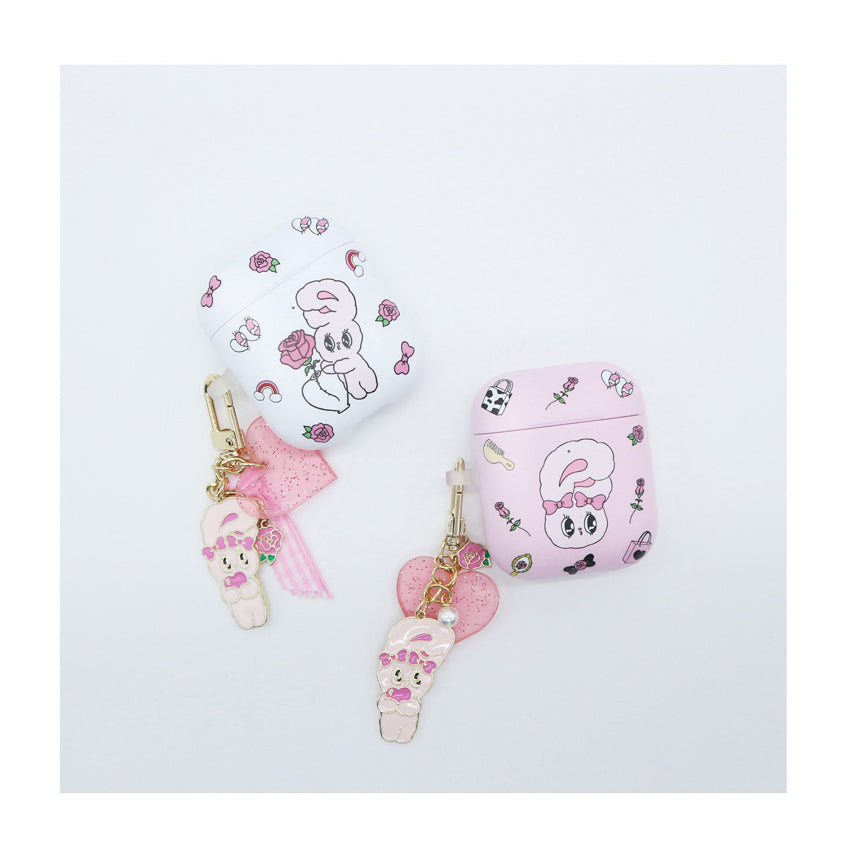 Esther Bunny - AirPod Case with Key Ring Holder