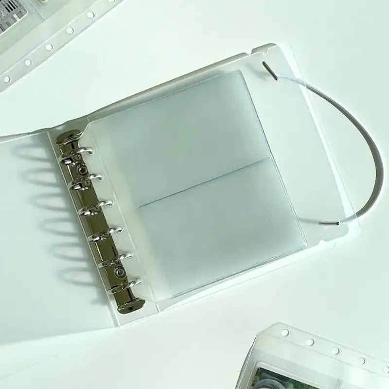 Yudaeng - Wide A7 - Square Translucent 6 Hole Collect Book Diary - Yudaengdotcom - File Storage - Harumio