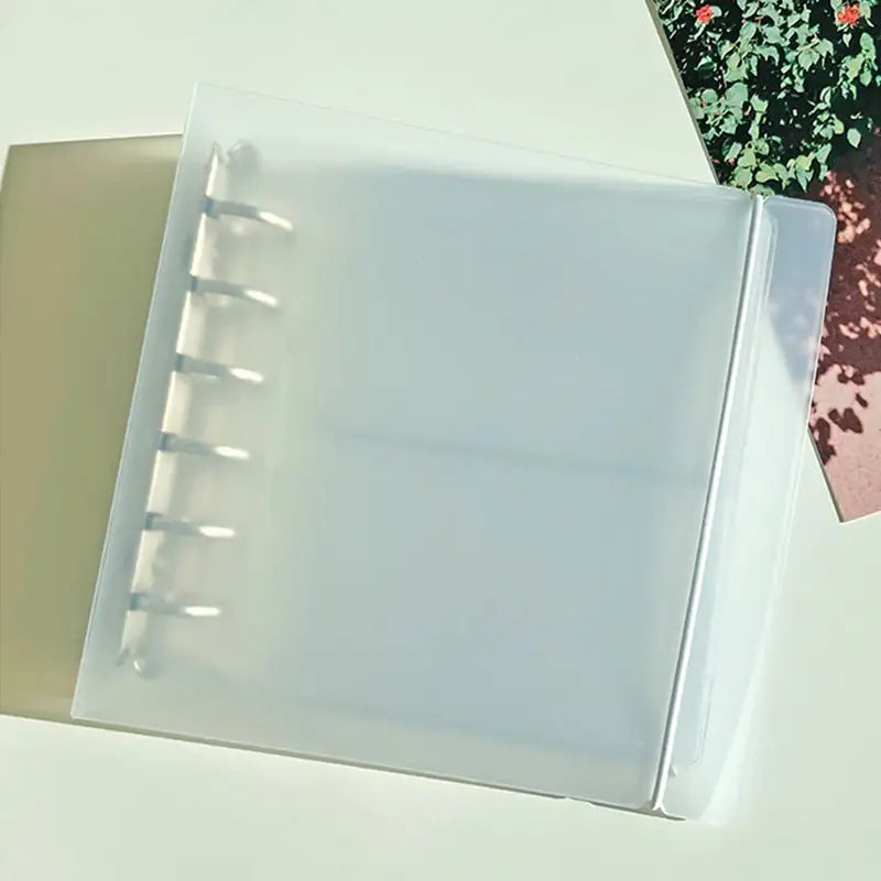 Yudaeng - Wide A7 - Square Translucent 6 Hole Collect Book Diary - Yudaengdotcom - File Storage - Harumio