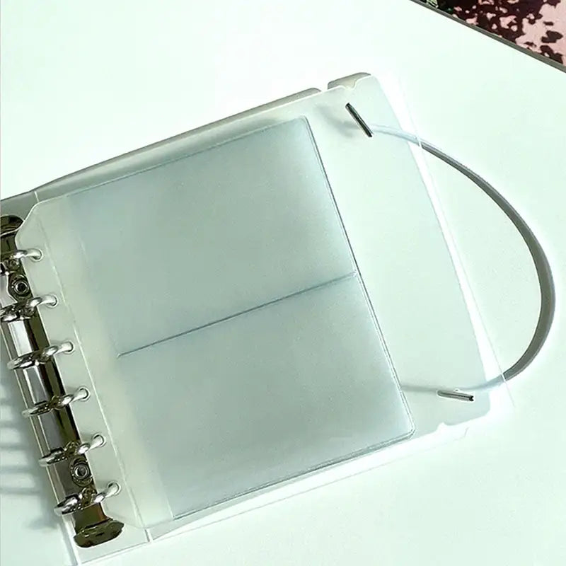 Yudaeng - Wide A7 - 6 Hole Diary PVC Binder Storage Inlay - Yudaengdotcom - File Storage Inlay - Harumio