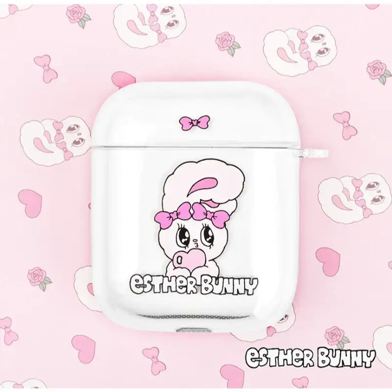 Esther Bunny - Clear Hard AirPods Case - Esther Bunny - AirPods Case - Harumio
