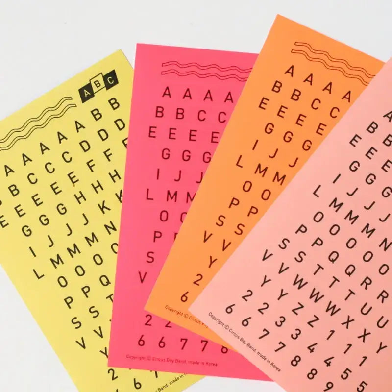 Circus Boy Band - Abc123 Stickers - Circus Boy Band - Decorative Stickers - Harumio Circus Boy Band - Abc123 Stickers - Circus Boy Band - Decorative Stickers - Harumio