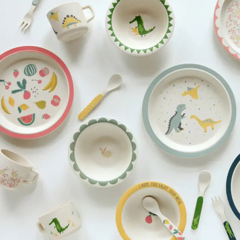 Dailylike x 10x10 - Bamboo Kids Dinner Set Ver.2 - Dailylike x 10x10 - Kitchenware - Harumio