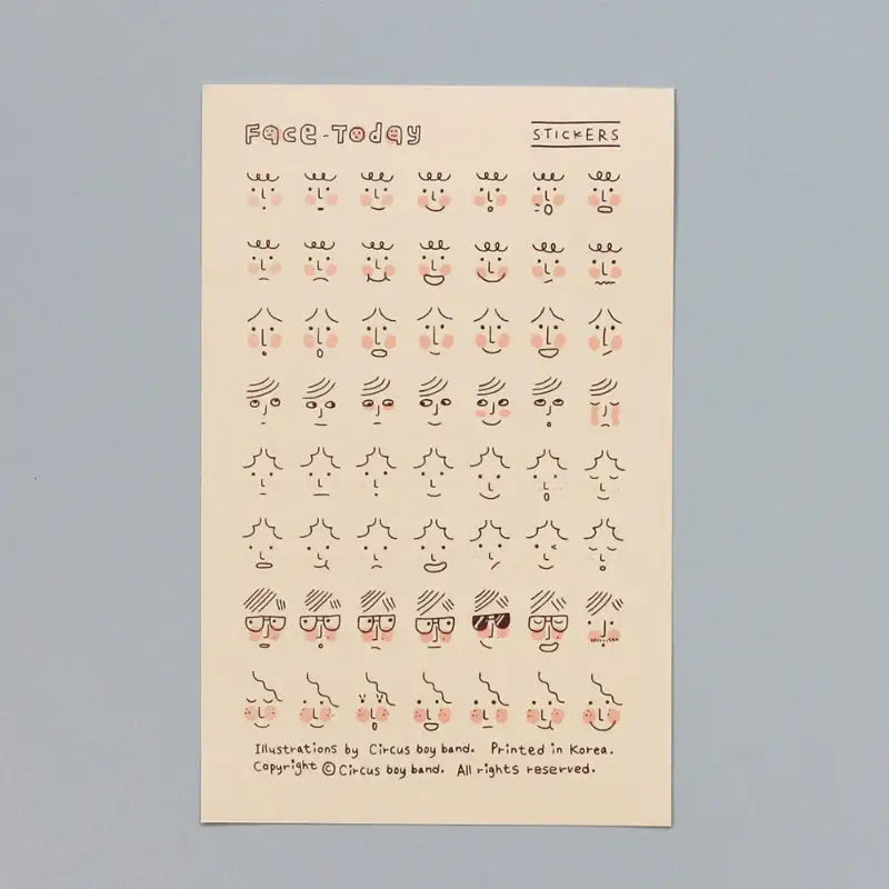 Circus Boy Band - Face Sticker - Circus Boy Band - Decorative Stickers - Harumio