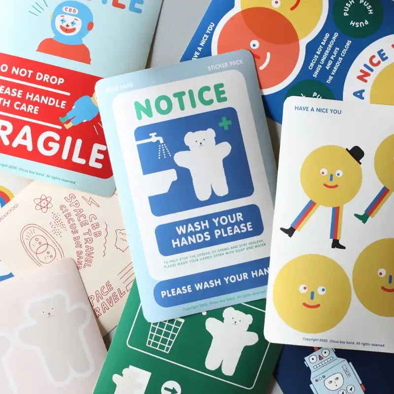 Circus Boy Band - Sticker Pack S 02 - Circus Boy Band - Decorative Stickers - Harumio Circus Boy Band - Sticker Pack S 02 - Circus Boy Band - Decorative Stickers - Harumio