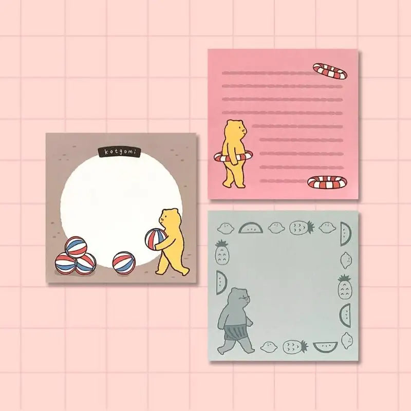 Stay With Us - Kotgomi Memo Paper - Stay With Us - Memo Paper - Harumio