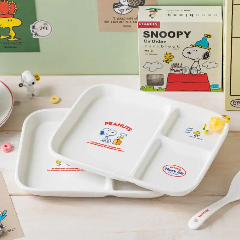 Peanuts x 10x10 - Snoopy Retro Brunch Plate - Peanuts x 10x10 - Tableware - Harumio