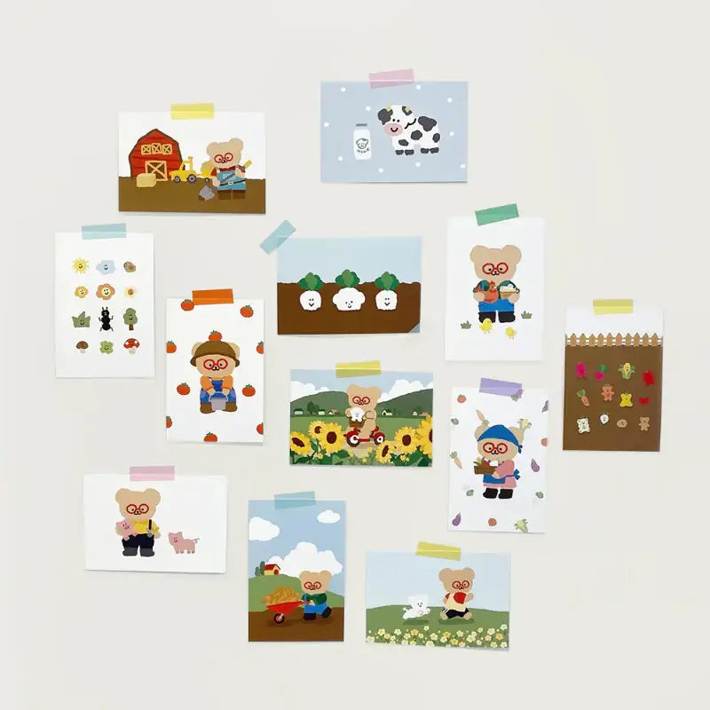 Teteum - Tiny Forest Postcards - Teteum - Stationary - Harumio