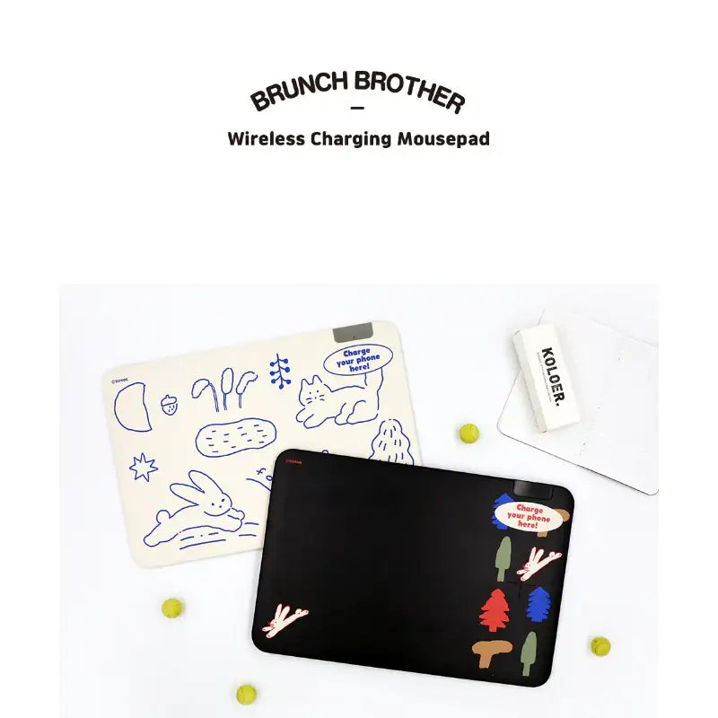 Romane x 10x10 - Brunch Brother Fast Wireless Charging Mousepad - Romane - Accesories - Harumio