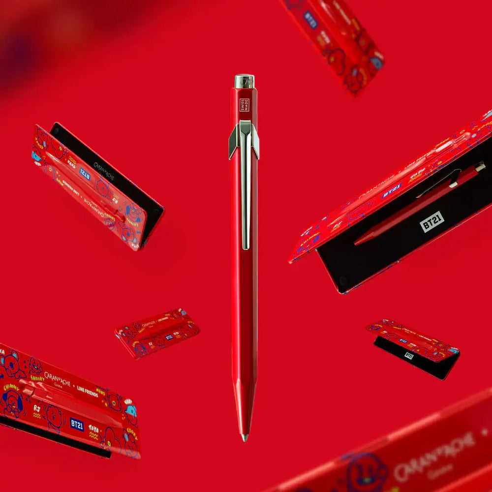 Caran d'ache x Line Friends - BT21 849 Ballpoint Pen - LINE FRIENDS - Stationery - Harumio