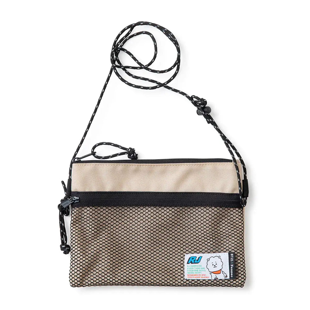 BT21 x Fennec - Mesh Mini Cross Bag - BT21 - Bag - Harumio BT21 x Fennec - Mesh Mini Cross Bag - BT21 - Bag - Harumio