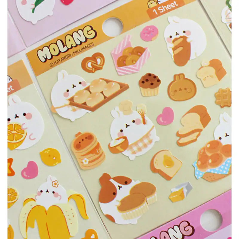 Molang - Diary Deco Stickers - Molang - Decorative Stickers - Harumio Molang - Diary Deco Stickers - Molang - Decorative Stickers - Harumio
