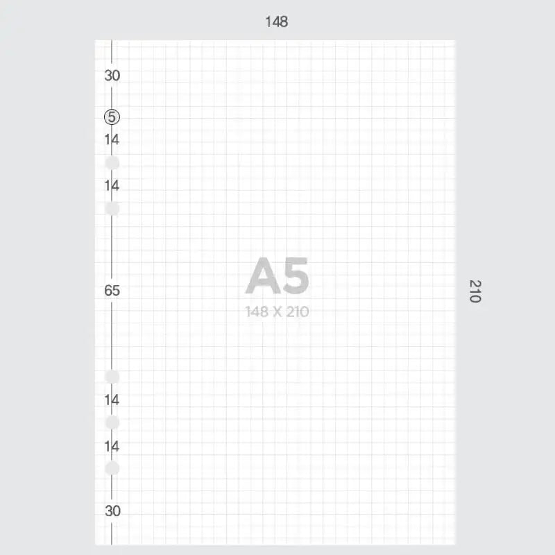 Be On D - After The Rain A5 Grid Refill - Be On D - Stationery - Harumio Be On D - After The Rain A5 Grid Refill - Be On D - Stationery - Harumio