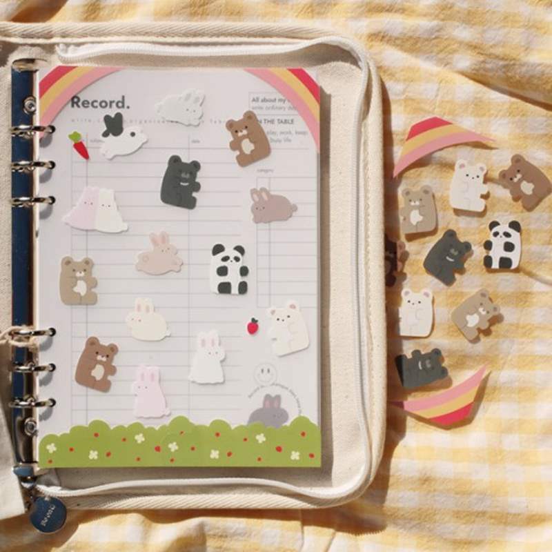 Be On D - After The Rain Bear & Rabbit Sticker - Be On D - Stationery - Harumio Be On D - After The Rain Bear & Rabbit Sticker - Be On D - Stationery - Harumio