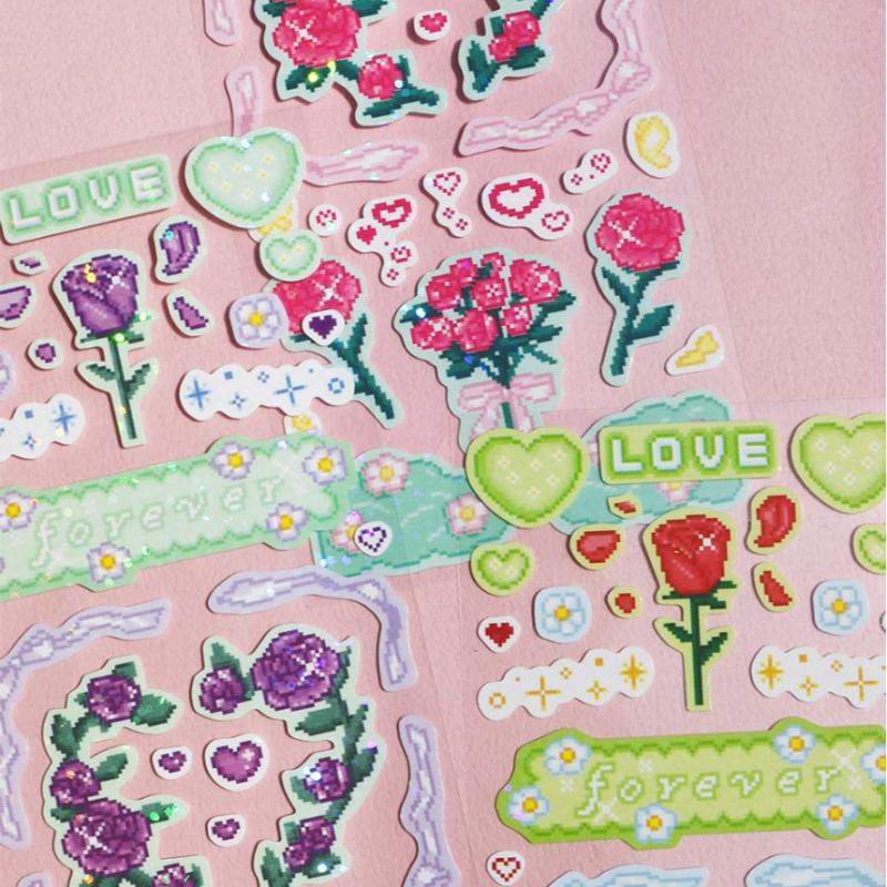 Be On D - After The Rain Cyber Love Twinkle Seal Sticker - Be On D - Stationery - Harumio Be On D - After The Rain Cyber Love Twinkle Seal Sticker - Be On D - Stationery - Harumio