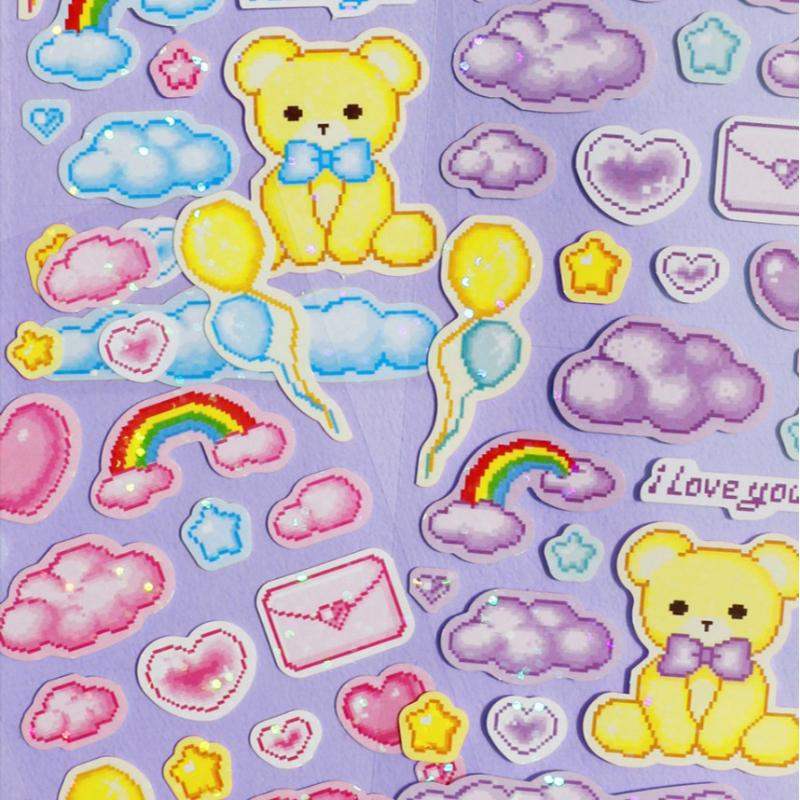 Be On D - After The Rain Cyber Love Twinkle Seal Sticker - Be On D - Stationery - Harumio Be On D - After The Rain Cyber Love Twinkle Seal Sticker - Be On D - Stationery - Harumio