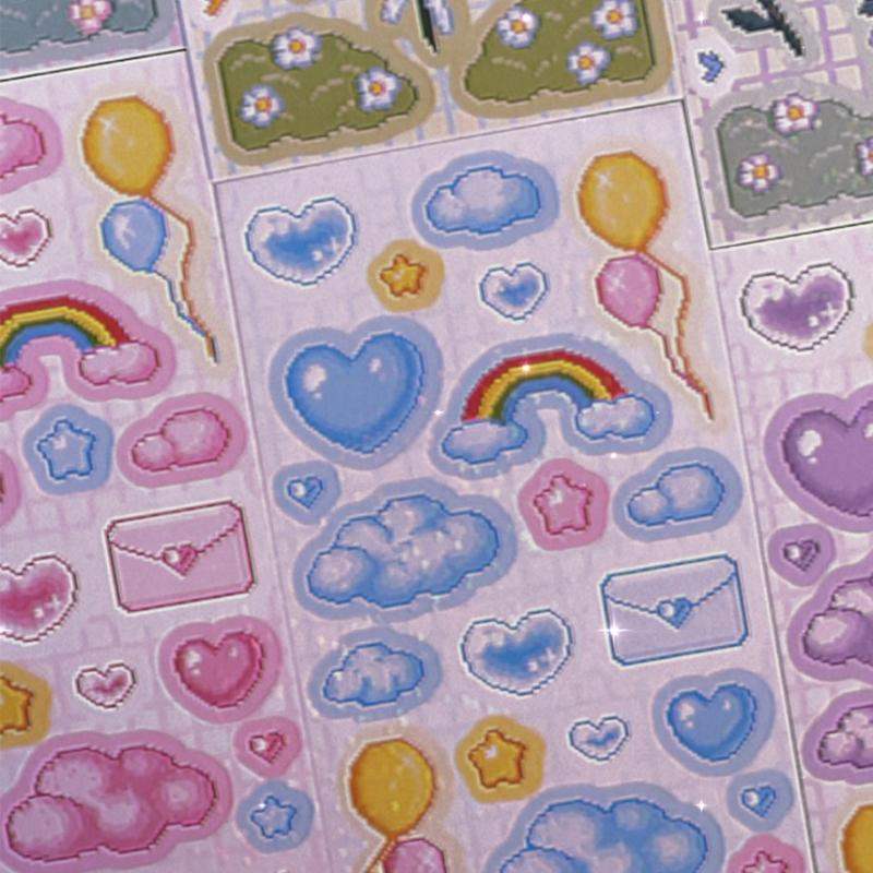 Be On D - After The Rain Cyber Love Twinkle Seal Sticker - Be On D - Stationery - Harumio Be On D - After The Rain Cyber Love Twinkle Seal Sticker - Be On D - Stationery - Harumio