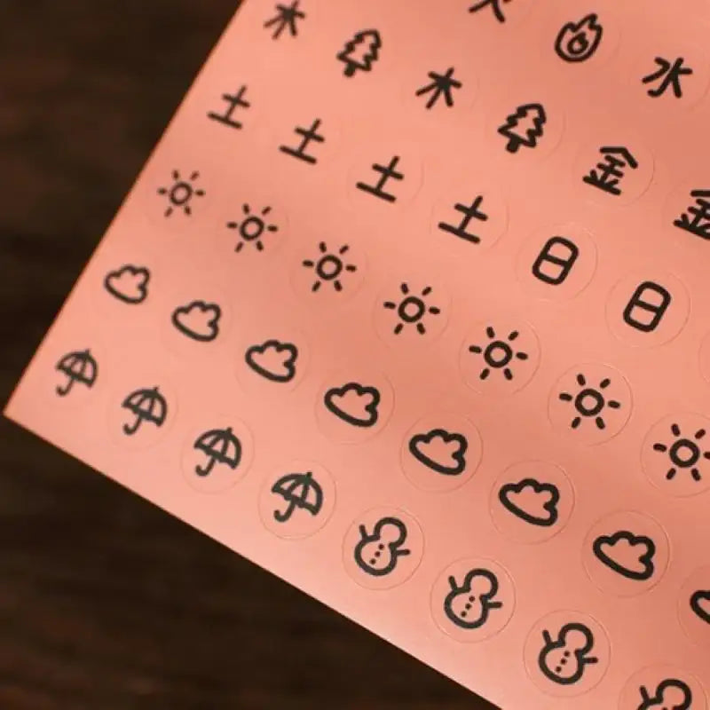 Be On D - After The Rain Diary Sticker - Be On D - Stationery - Harumio Be On D - After The Rain Diary Sticker - Be On D - Stationery - Harumio