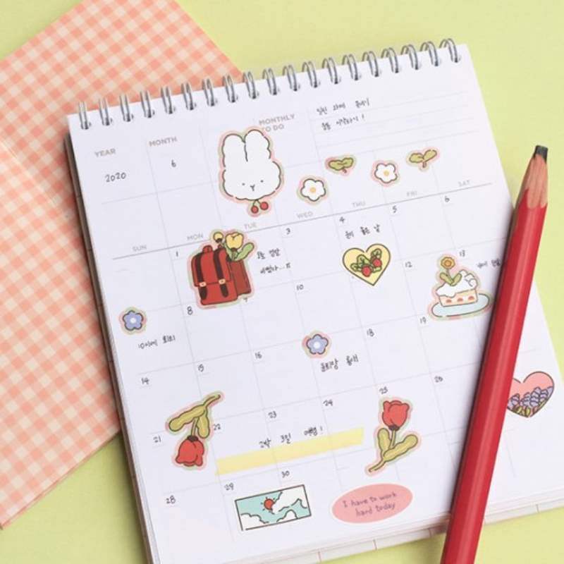 Be On D - After The Rain Rabbit & Dog Sticker - Be On D - Stationery - Harumio Be On D - After The Rain Rabbit & Dog Sticker - Be On D - Stationery - Harumio
