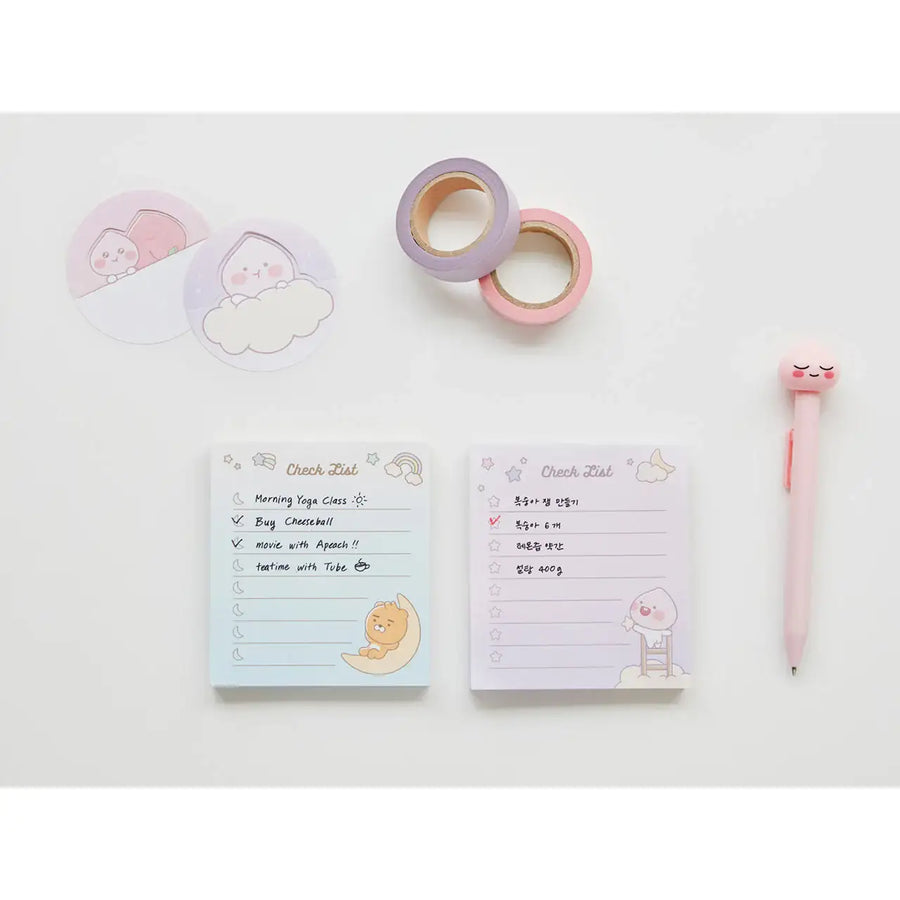 Kakao Friends - Mini Checklist Pad - Kakao Friends - Accessories - Harumio