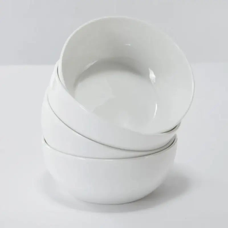 Korean WOW ROUND Bone China Soup Bowl Set 4P - Modern House - Kitchenware - Harumio