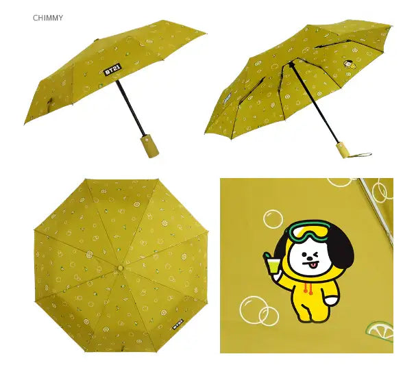 BT21 x Monopoly - Dolce Safety Automatic Folding Umbrella - Monopoly - Umbrella - Harumio BT21 x Monopoly - Dolce Safety Automatic Folding Umbrella - Monopoly - Umbrella - Harumio