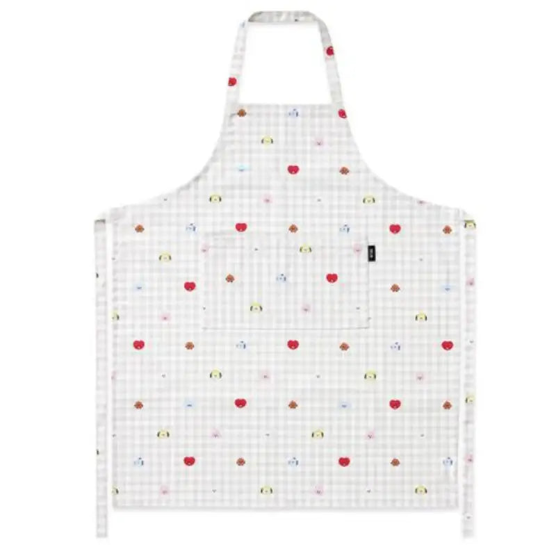 BT21- Baby Checked Apron - LINE FRIENDS - Kitchenware - Harumio BT21- Baby Checked Apron - LINE FRIENDS - Kitchenware - Harumio