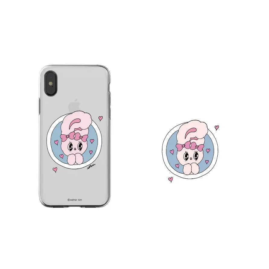 Esther Bunny - Clear Soft Phone Case - Esther Bunny - Accessories - Harumio
