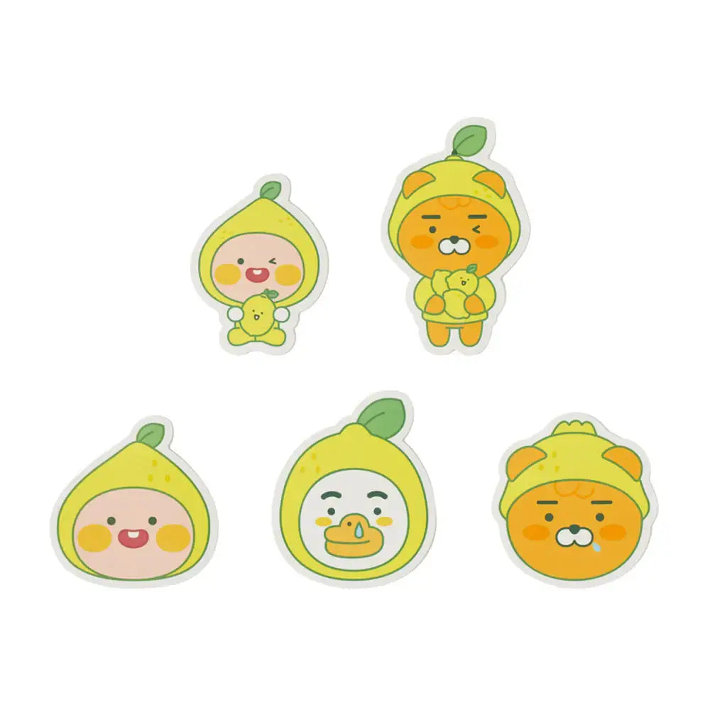 Kakao Friends - Lemon Terrace Deco Sticker Set - Kakao Friends - Accessories - Harumio