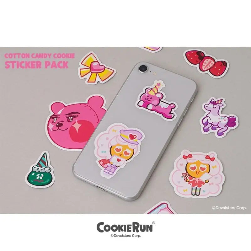 Cookie Run x Hi, Bye Mama - Cotton Candy Cookie Deco Set - Cookie Run x Hi, Bye Mama - Accessories - Harumio Cookie Run x Hi, Bye Mama - Cotton Candy Cookie Deco Set - Cookie Run x Hi, Bye Mama - Accessories - Harumio